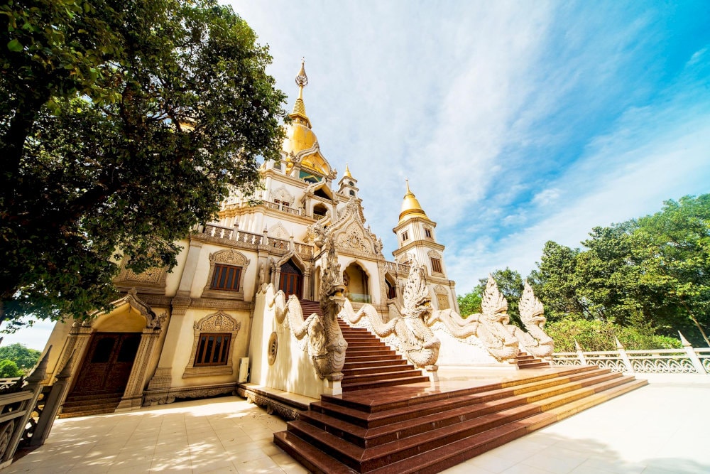 The Gotama Cetiya Pagoda is considered the largest and most beautiful pagoda in Vietnam